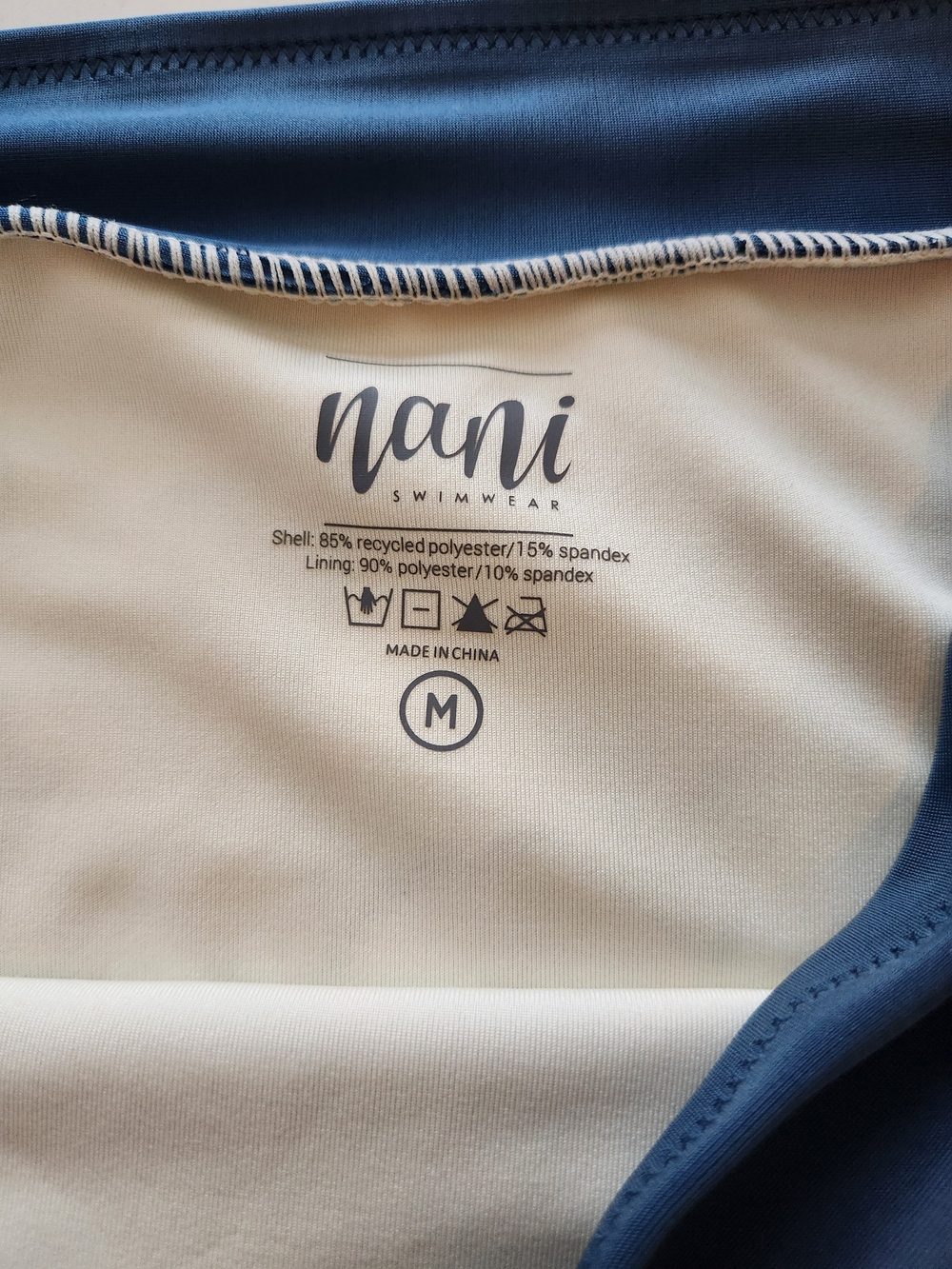 Nani Swimwear, High-Neck Floral Print Bikini. S Top, M bottom - Picture 3 of 5